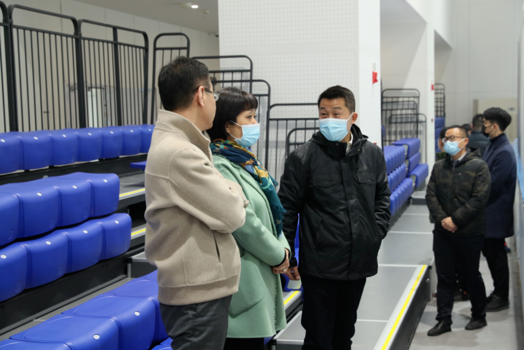 區領導梅華來公司調研第八屆全國大眾冰雪季武漢主會場啟動儀式、賽事場館籌備工作