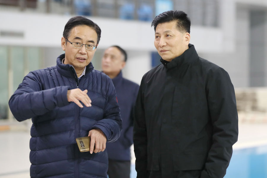 劉誓?？疾煳錆h體育中心 要求加強場館賽后利用(圖3)